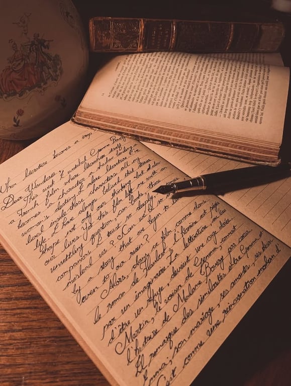 Cuaderno manuscrito: When literature becomes a trap