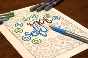 Coloring Through Cancer adult coloring book