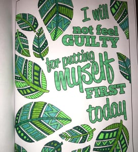 A Year of Coloring Affirmations For New Mothers