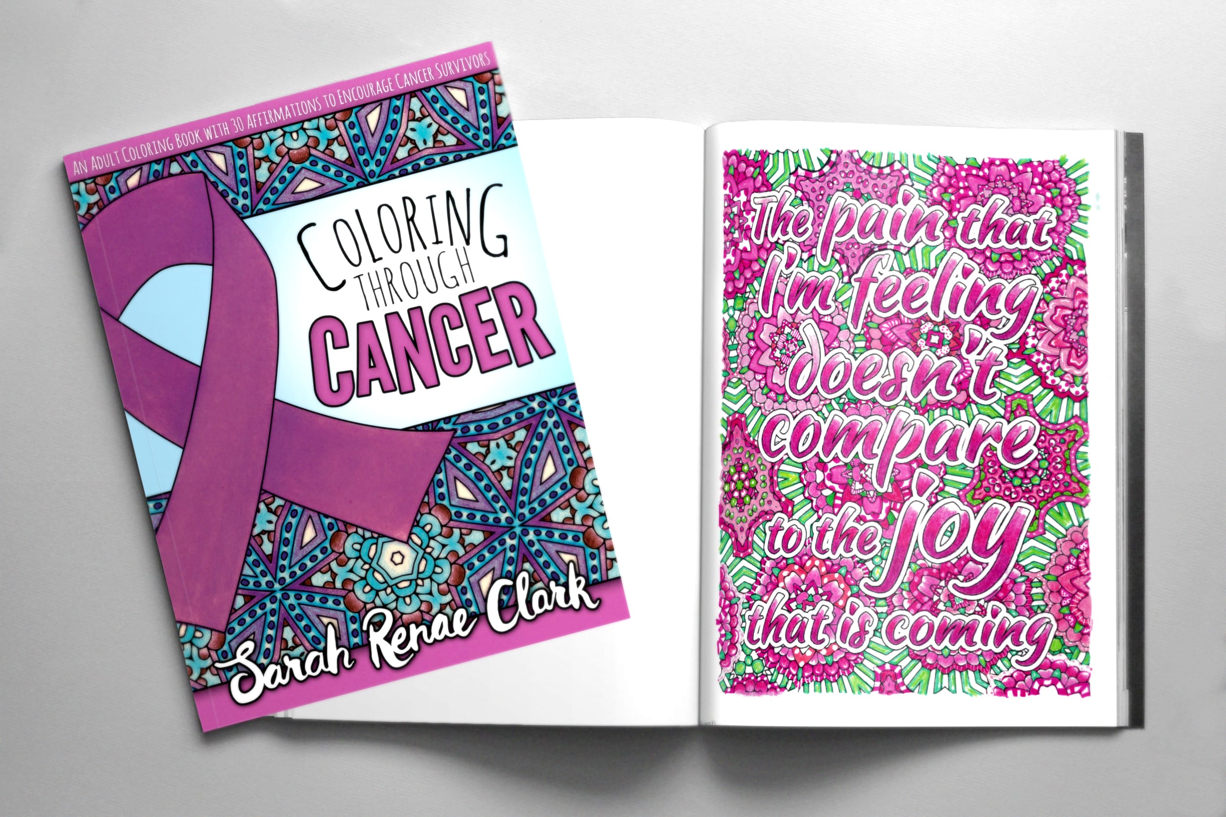 Coloring Through Cancer adult coloring book