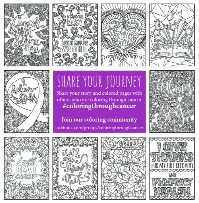 Coloring Through Cancer: Adult Coloring Book - Image 2