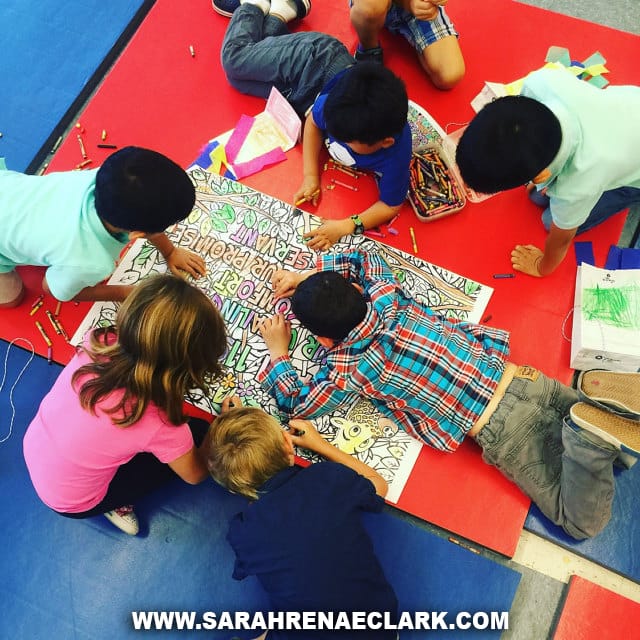 How to make a huge coloring poster