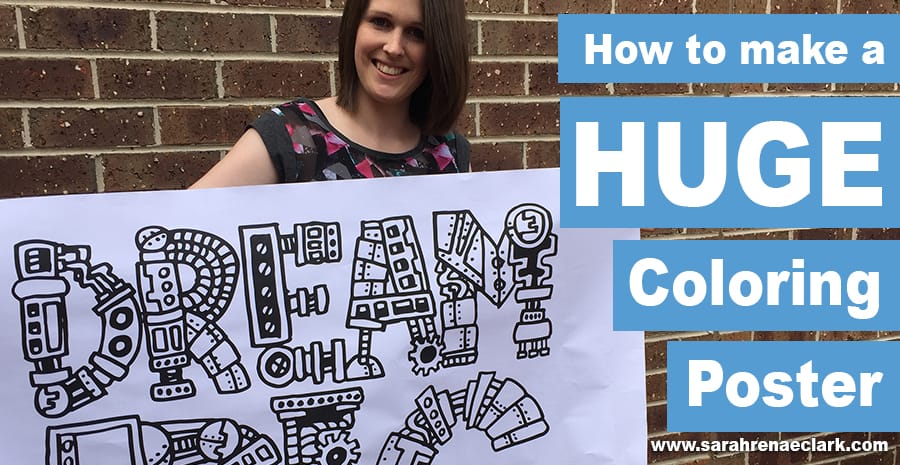 How to make a huge coloring poster