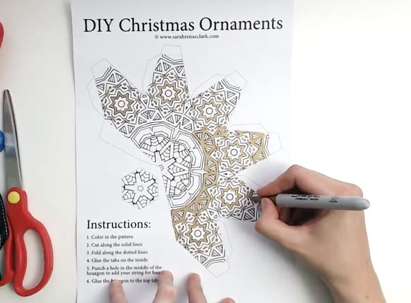 DIY Christmas Ornament Tutorial Step 02 DIY Christmas Ornament Tutorial Step 02