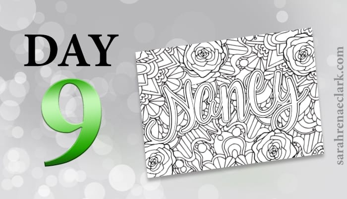 12 Days of Coloring Giveaways - Day 9