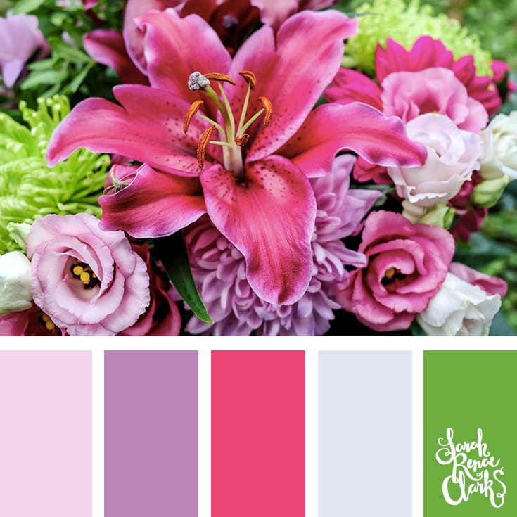 30 Color Palettes Inspired by the Pantone Spring 2017 Color Trends | See all 30 color schemes for inspiration at http://sarahrenaeclark.com