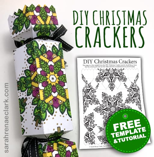 Free DIY Christmas Cracker Template - Make your own Christmas crackers!