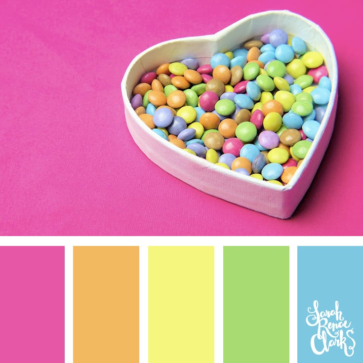 20 Color Ideas For Valentine's Day | See all 20 color schemes for inspiration at http://sarahrenaeclark.com