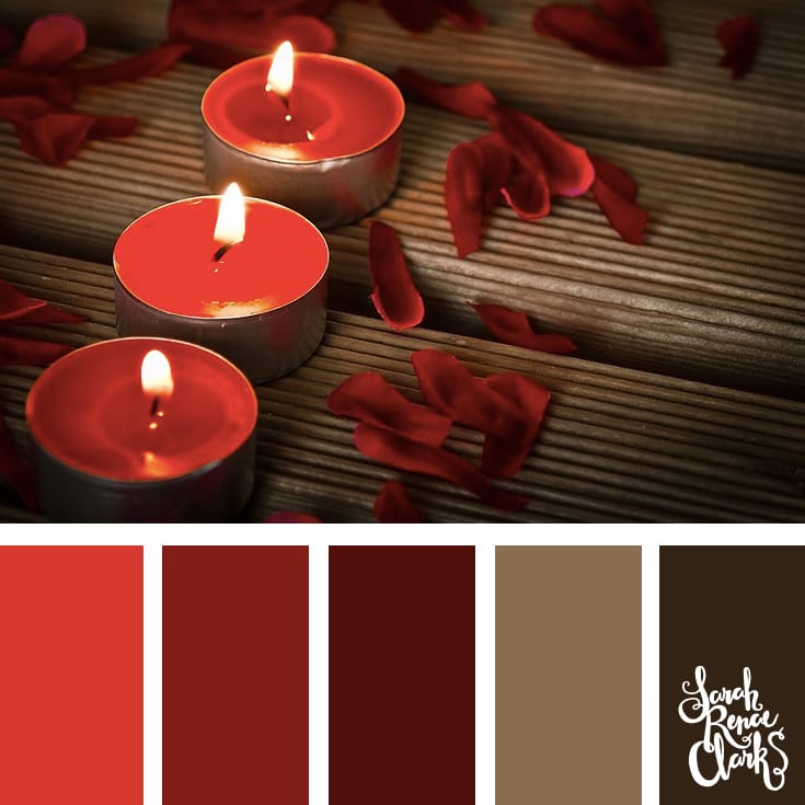 20 Color Ideas For Valentine's Day | See all 20 color schemes for inspiration at http://sarahrenaeclark.com