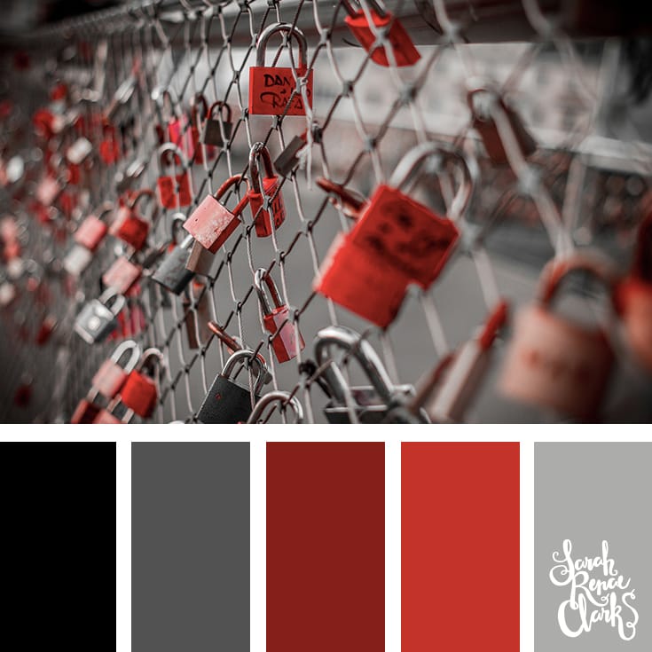 20 Color Ideas For Valentine's Day | See all 20 color schemes for inspiration at http://sarahrenaeclark.com