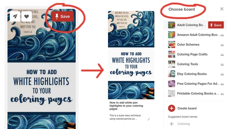 save-pin-pinterest Pinterest save button - How to save a Pin to your own boards | www.sarahrenaeclark.com