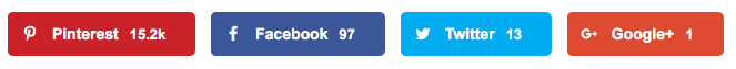 Social share icons on Wordpress website
