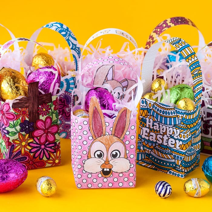 DIY Easter Gift Bag Templates | Set of 8