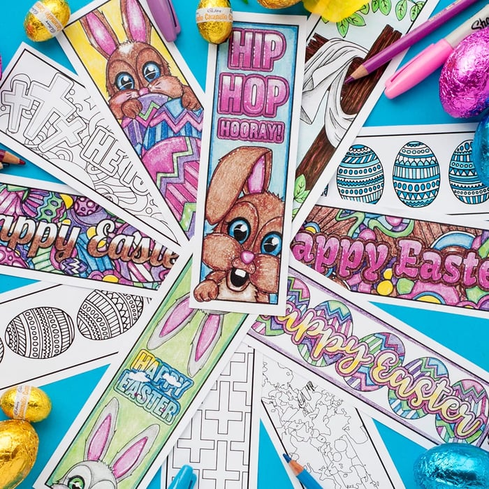 Easter Coloring Bookmarks | Set of 12 - Image 4