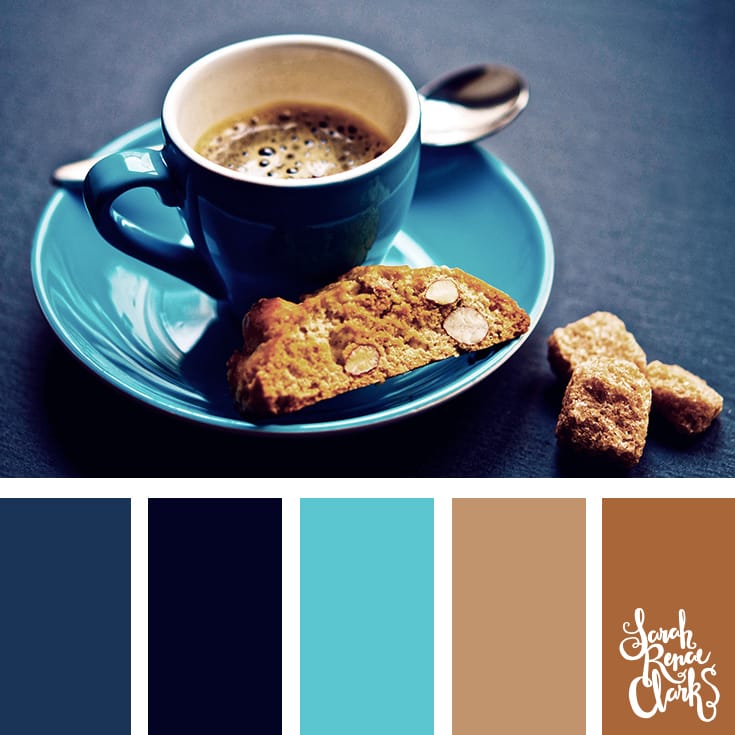 Color-Palette-102-coffee I love this warm color palette! | Click for more color combinations and color palettes inspired by the Pantone Fall 2017 Color Trends, plus other coloring inspiration at http://sarahrenaeclark.com | Colour palettes, colour schemes, color therapy, mood board, color hue