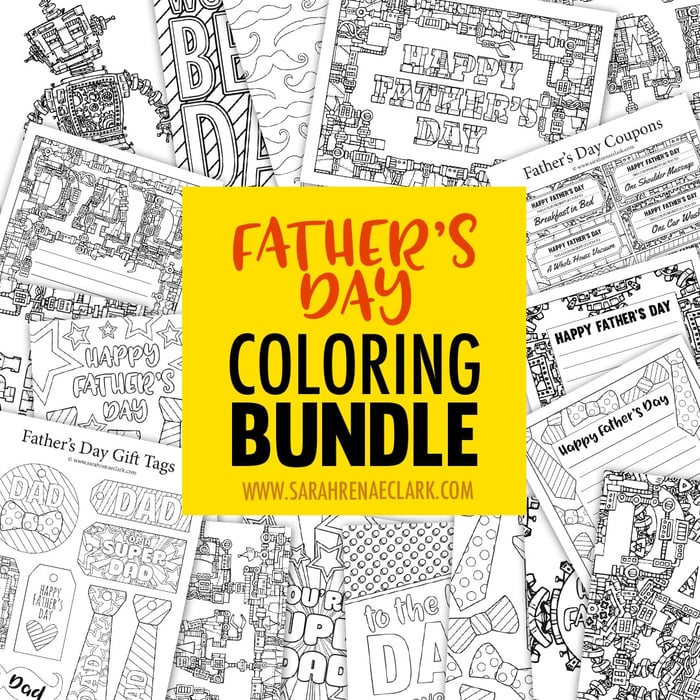 Father's Day Coloring Bundle