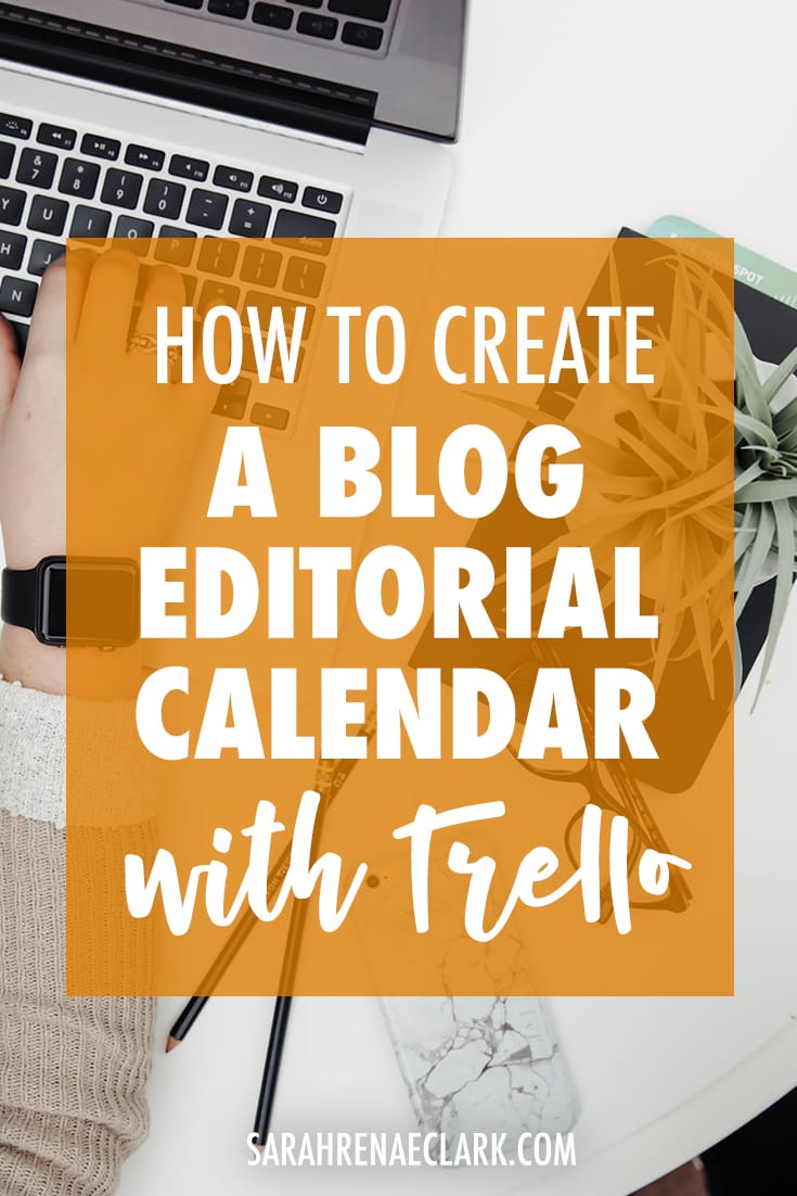 Use Trello to set up a blog editorial calendar! Let me show you how to be more productive and automate your blog planning process in this detailed video tutorial. Read more at sarahrenaeclark.com #trello #productivity #blogging