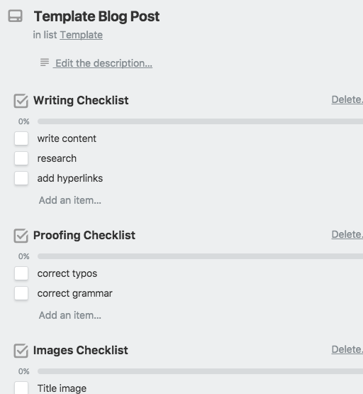 How to create a blog editorial calendar with Trello – checklists How to create a blog editorial calendar with Trello - checklists