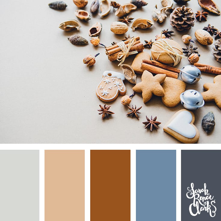 Gingerbread hues // Christmas Color Schemes // Click for more Christmas color palettes, mood boards and color combinations at https://sarahrenaeclark.com #color #colorscheme #colorpalette Gingerbread hues // Christmas Color Schemes // Click for more Christmas color palettes, mood boards and color combinations at https://sarahrenaeclark.com #color #colorscheme #colorpalette
