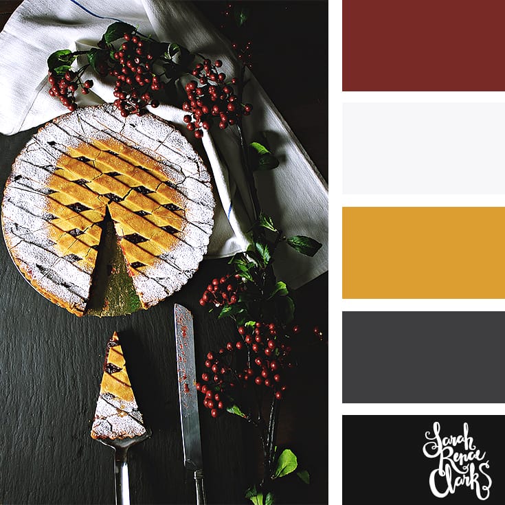 Christmas pie // Christmas Color Schemes // Click for more Christmas color palettes, mood boards and color combinations at https://sarahrenaeclark.com #color #colorscheme #colorpalette Christmas pie // Christmas Color Schemes // Click for more Christmas color palettes, mood boards and color combinations at https://sarahrenaeclark.com #color #colorscheme #colorpalette
