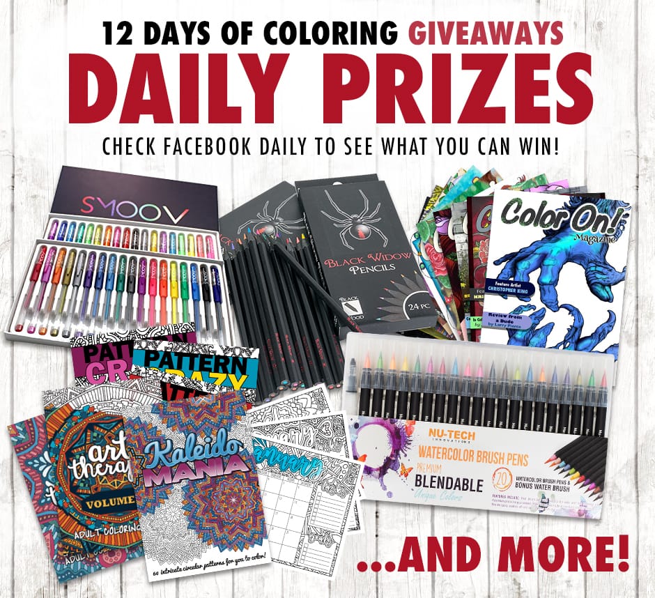 Over $300 in prizes for coloring book lovers in this huge giveaway! Enter at sarahrenaeclark.com/win Over $300 in prizes for coloring book lovers in this huge giveaway! Enter at sarahrenaeclark.com/win