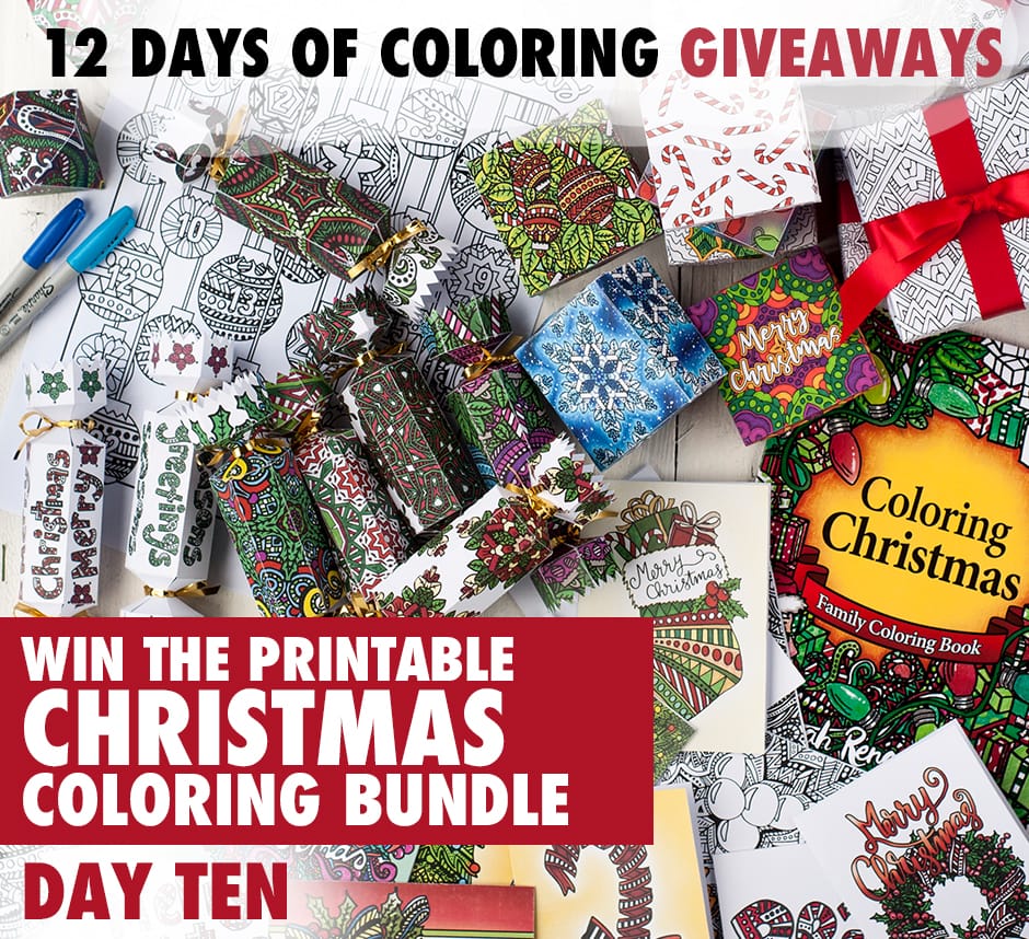 Enter to win today's coloring prize in the 12 Days of Coloring Giveaways! Find out more at sarahrenaeclark.com #giveaway