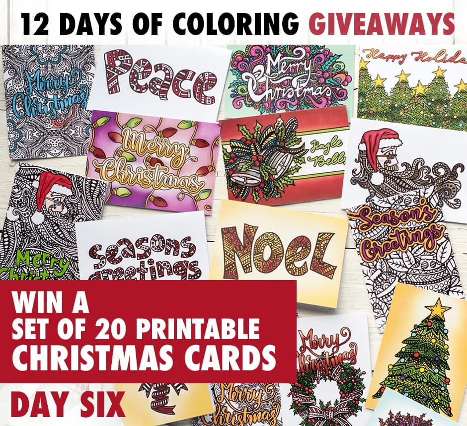 Enter to win today's coloring prize in the 12 Days of Coloring Giveaways! Find out more at sarahrenaeclark.com #giveaway