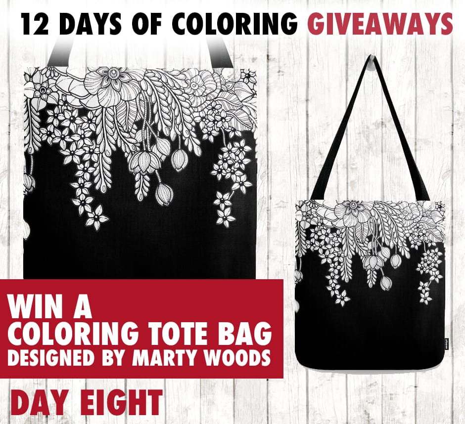 Enter to win today's coloring prize in the 12 Days of Coloring Giveaways! Find out more at sarahrenaeclark.com #giveaway