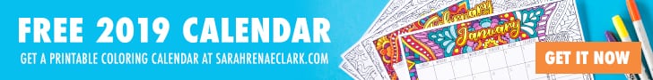 Get the free 2019 printable coloring calendar