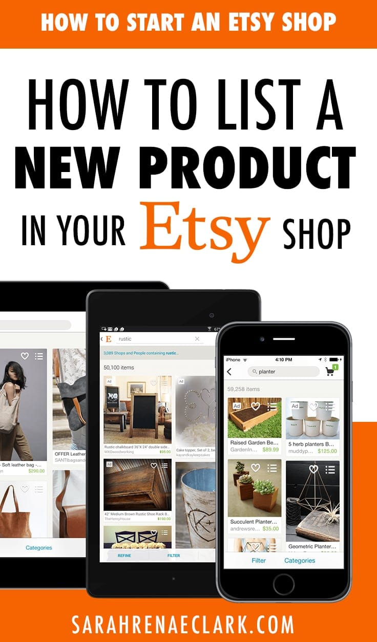 How to list a new product in your Etsy shop