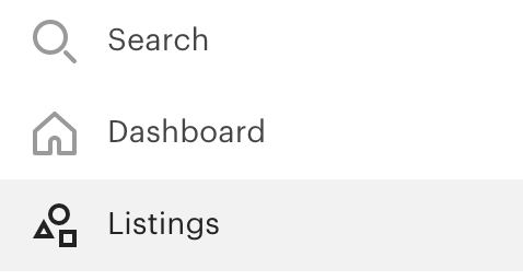 listings menu