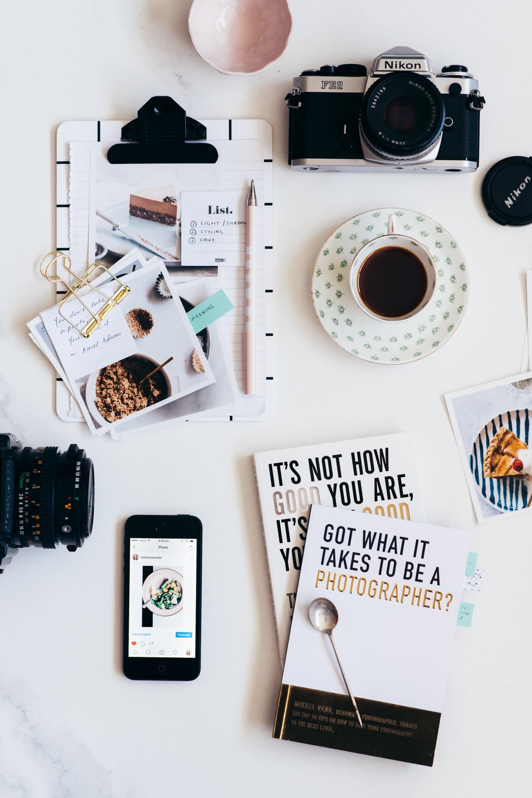 Etsy Product Photo Tip #2: Flat lay Flat lay product photography