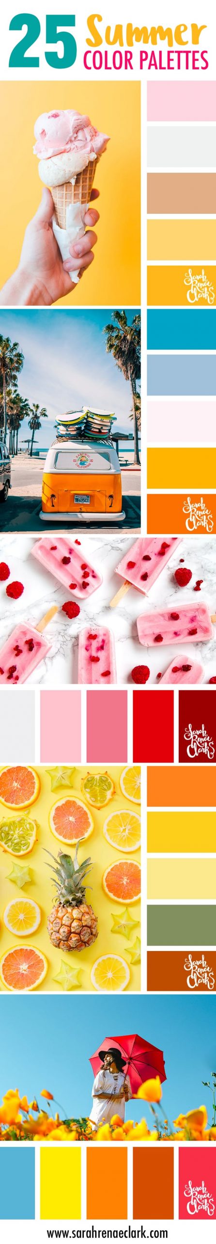 25 Summer Color Palettes