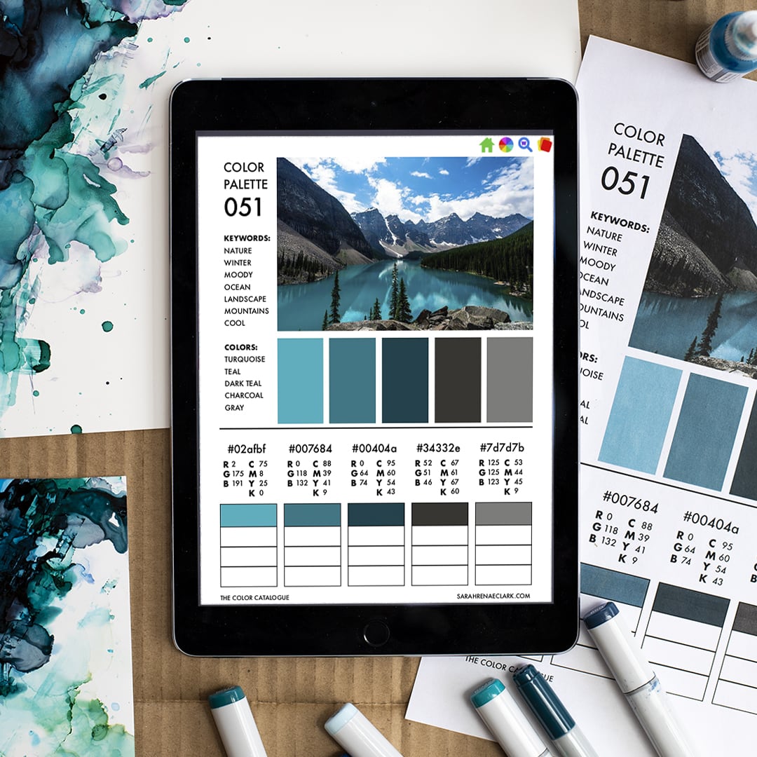 The Color Catalog - blue color palette