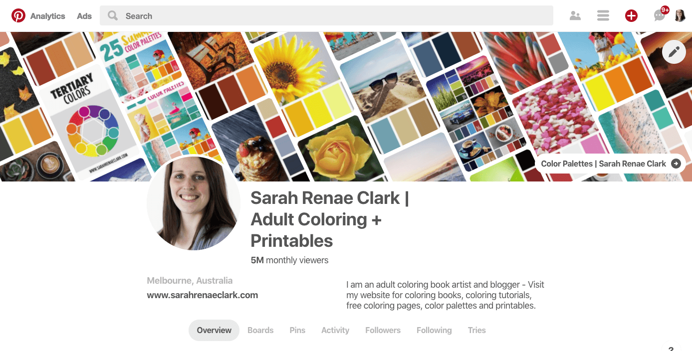 Sarah Renae Clark Pinterest Profile