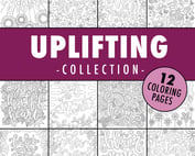 uplifting coloring page collection