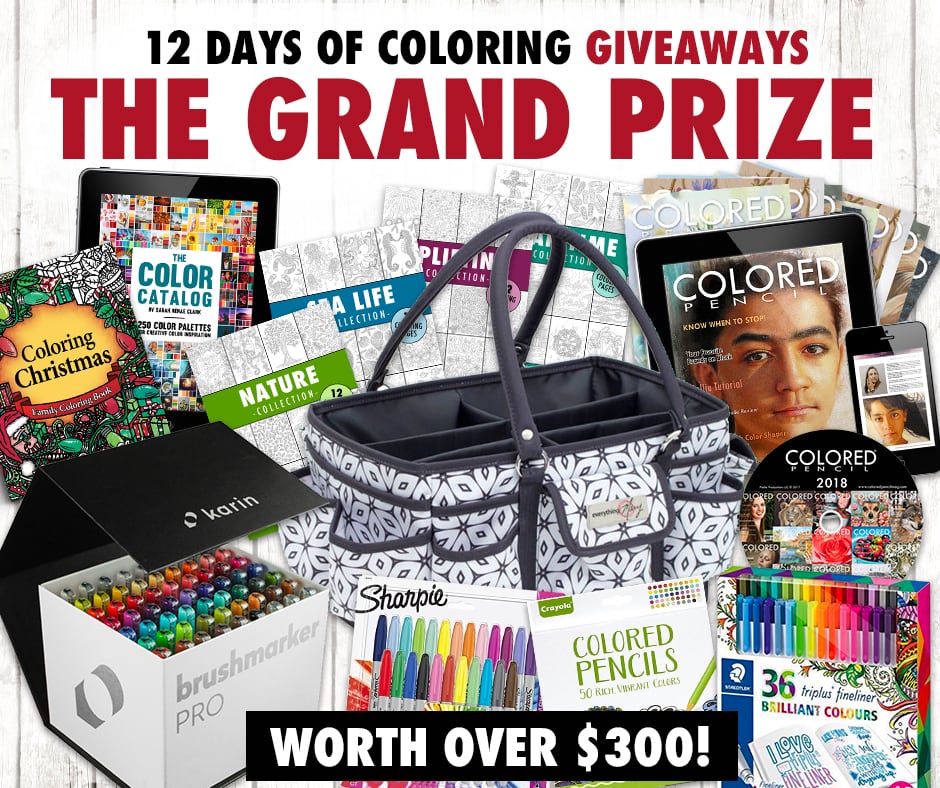 Over $300 in prizes for coloring book lovers in this huge giveaway! Enter at sarahrenaeclark.com/win