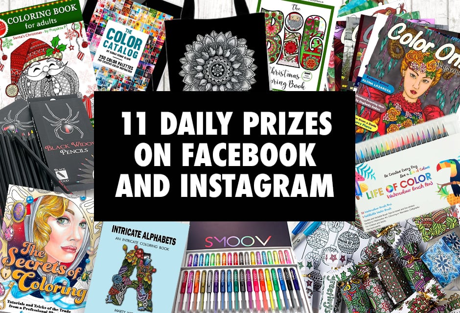 Over $600 in prizes for coloring book lovers in this huge giveaway! Enter at sarahrenaeclark.com/win