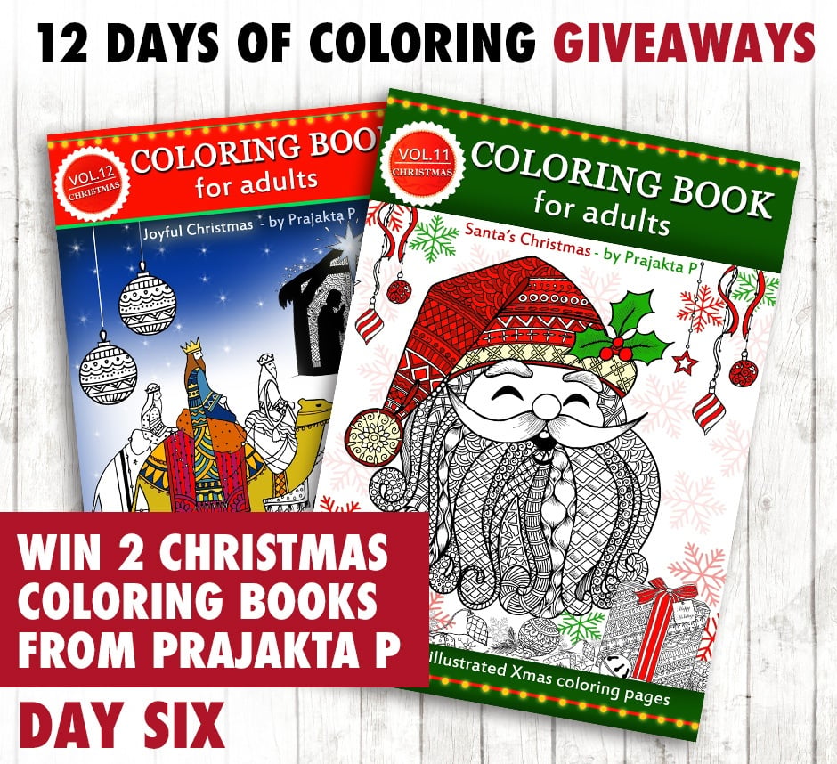 Enter to win today's coloring prize in the 12 Days of Coloring Giveaways! Find out more at sarahrenaeclark.com #giveaway