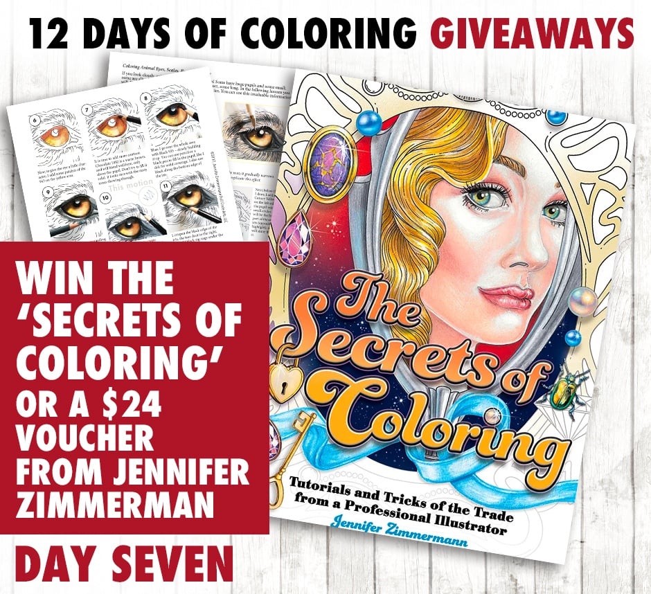 Enter to win today's coloring prize in the 12 Days of Coloring Giveaways! Find out more at sarahrenaeclark.com #giveaway