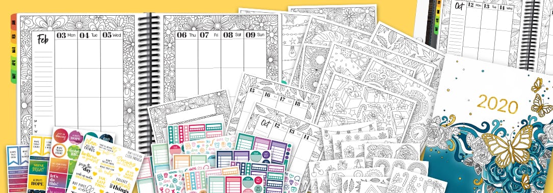 2020 Coloring Planner bundle