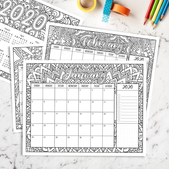 2020 Calendar