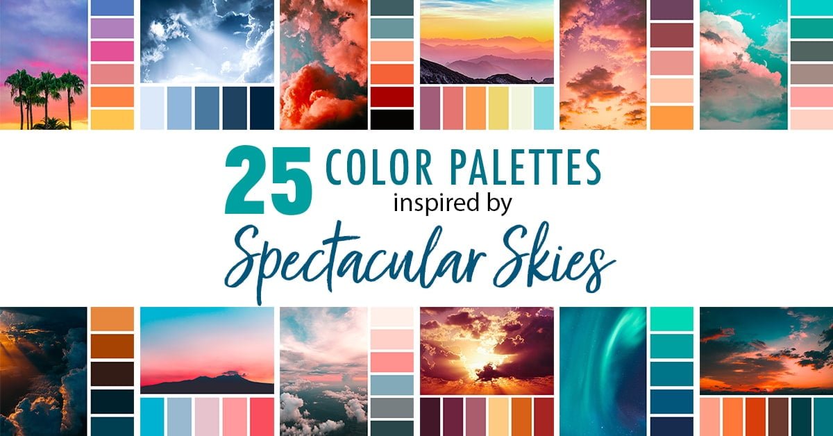 25 Color Palettes Inspired by Spectacular Skies