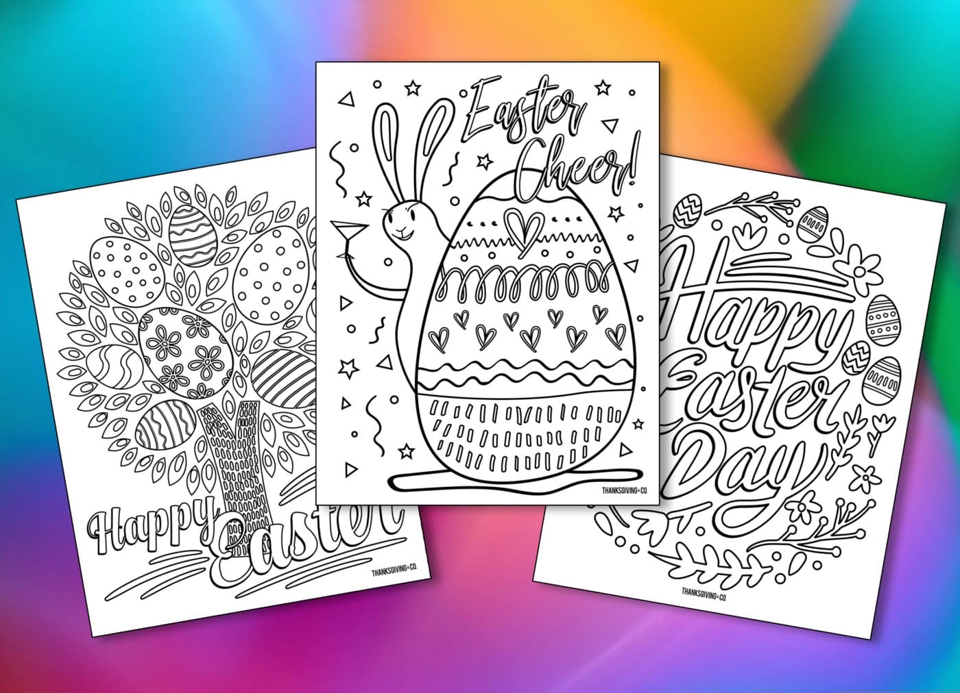 14. Free Easter coloring pages for adults