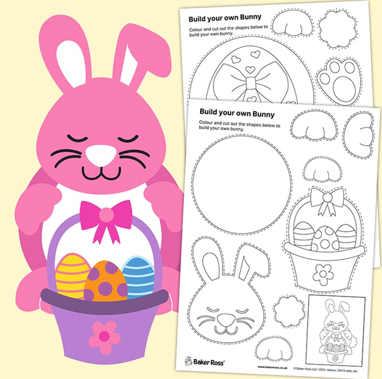 7. Build your own bunny basket
