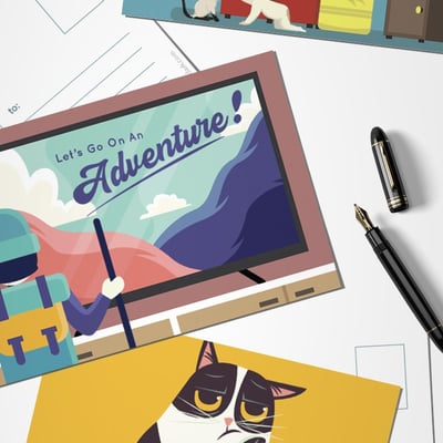 Free Funny Quarantine Postcards