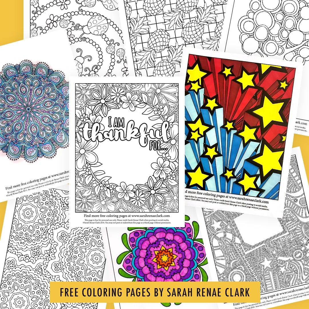 Free coloring pages for adults