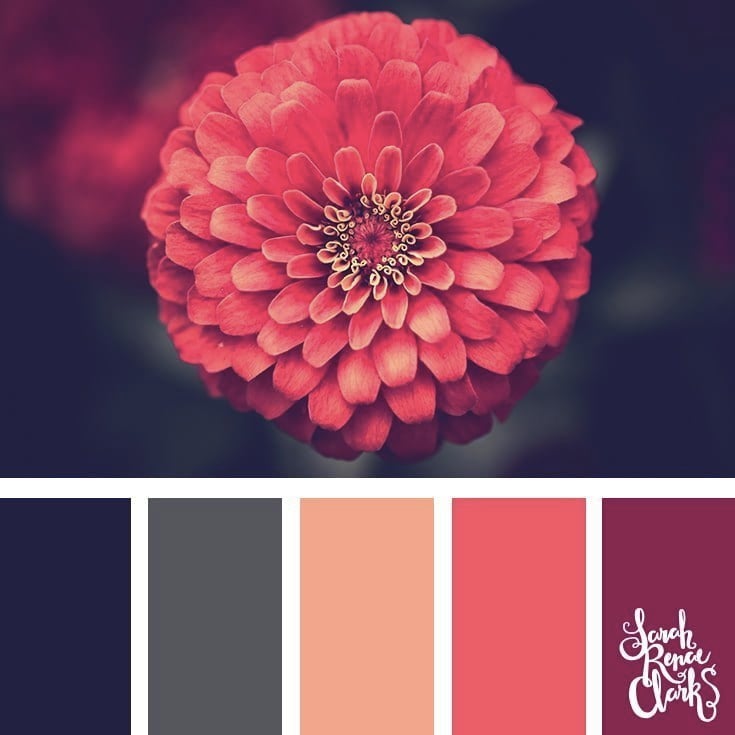 Stunning floral colors // 25 Floral Color Palettes