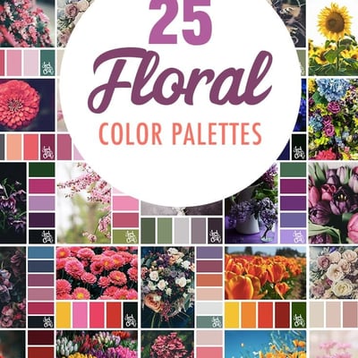 25 Floral Color Palettes