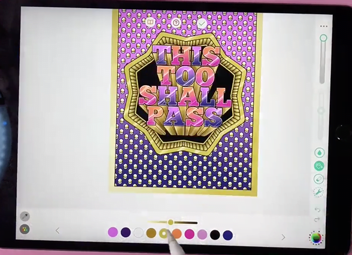 Pigment App - Final coloring page